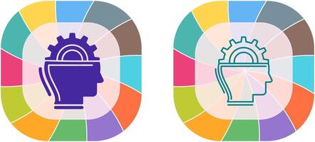 Machine Learning Icon Design vector