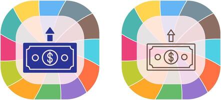 Money Up Icon Design vector