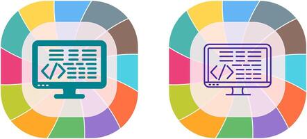 Coding Icon Design vector
