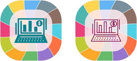 Bar Chart Icon Design vector