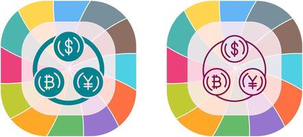 Currency Exchange Icon Design vector