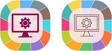 Monitor Screen Icon Design vector