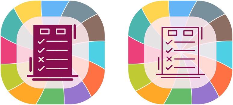 Today to Done CheckList Icon Design vector