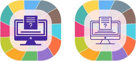 Quiz Icon Design vector