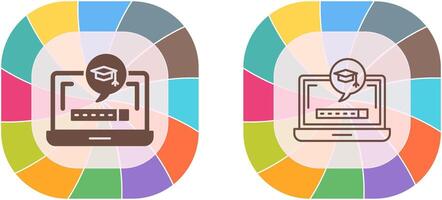 Digital Learning Icon Design vector