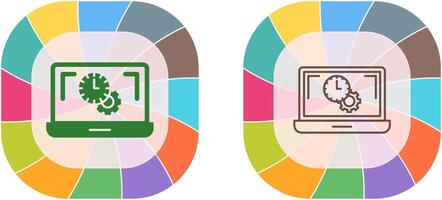 Flex Time Icon Design vector