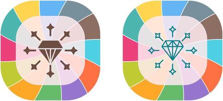diseño de icono de diamante vector