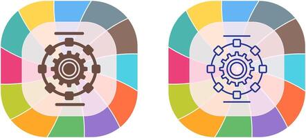 Automated Process Icon Design vector