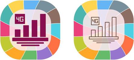 4G Icon Design vector