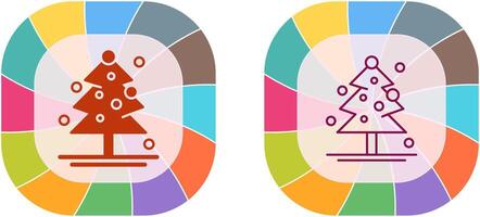 Christmas Tree Icon Design vector