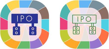 Ipo Icon Design vector