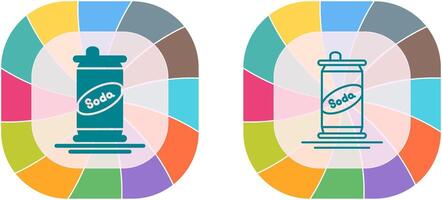 diseño de icono de lata de refresco vector