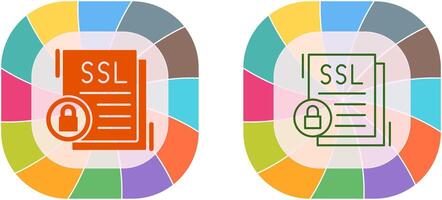 SSL Icon Design vector