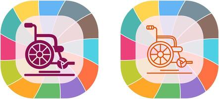 Wheel Chair Icon Design vector