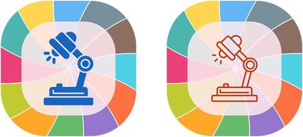 Desk Lamp Icon Design vector