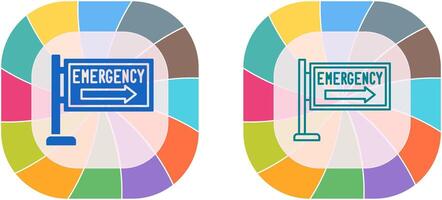 Emergency Sign Icon Design vector