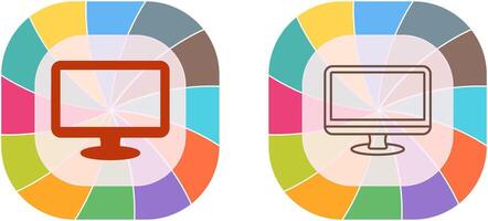 Monitor Icon Design vector