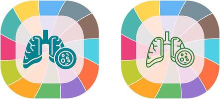 pulmón cáncer icono diseño vector