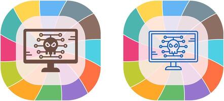 Malware Icon Design vector