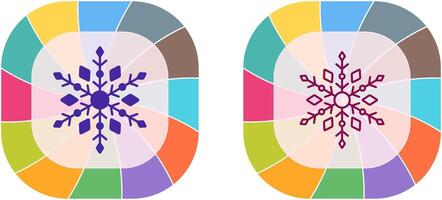 diseño de icono de copo de nieve vector