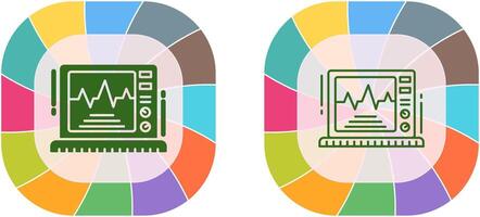Ekg Monitor Icon Design vector