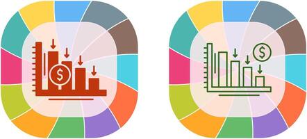 Loss Icon Design vector