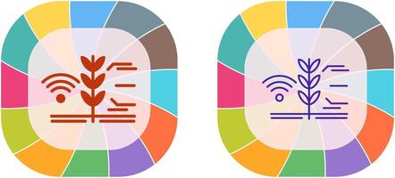 Smart Farm Icon Design vector