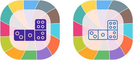 Domino Icon Design vector