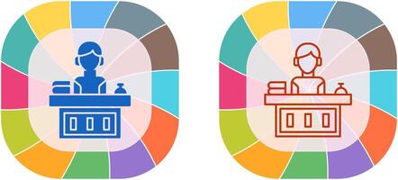 Office Reception Icon Design vector