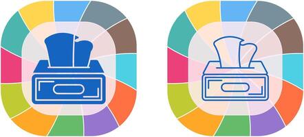 Tissue Box Icon Design vector