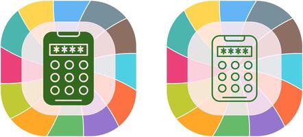 Pin Code Icon Design vector