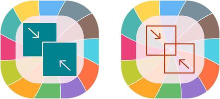 Combine Icon Design vector