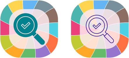 Magnifying Glass Icon Design vector