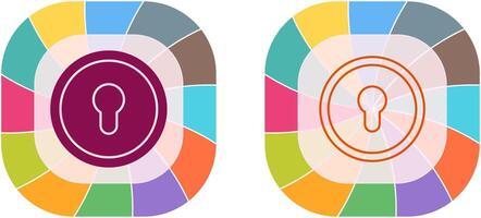 Key Hole Icon Design vector