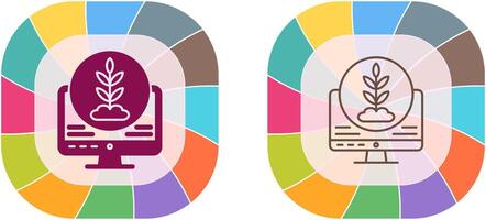 Plant Icon Design vector