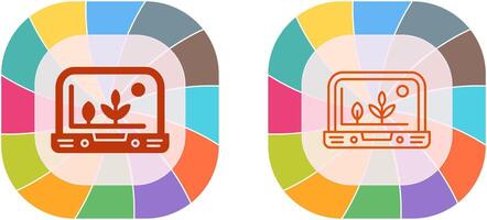 Smart Farm Icon Design vector