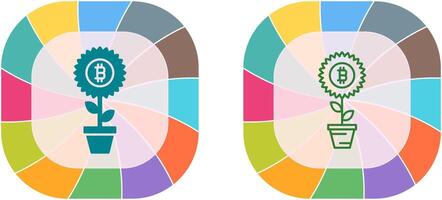 Sun Flower Icon Design vector