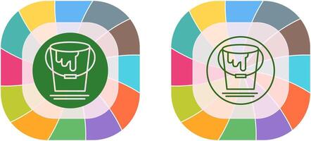 Paint Bucket Icon Design vector