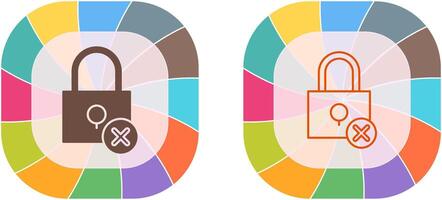 Insecure Icon Design vector