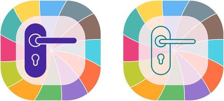 Door Lock Icon Design vector