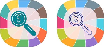 magnifier Icon Design vector