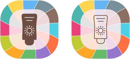 diseño de icono de crema solar vector