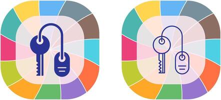 Room key Icon Design vector