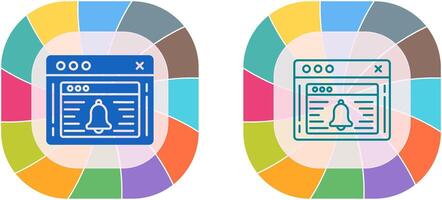 Notification Icon Design vector