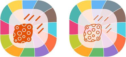 Asteroid Icon Design vector