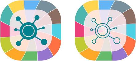 Molecule Icon Design vector