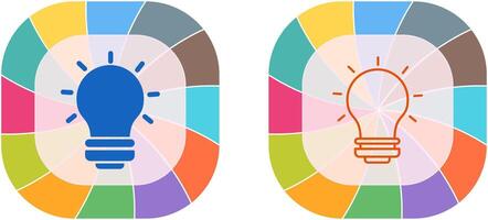 Light Bulb Icon Design vector