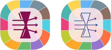 Dispersion Icon Design vector