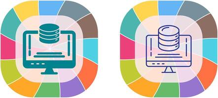 Data Storage Icon Design vector