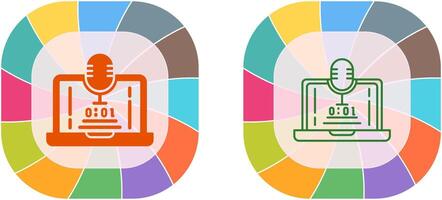 Voice Recorder Icon Design vector